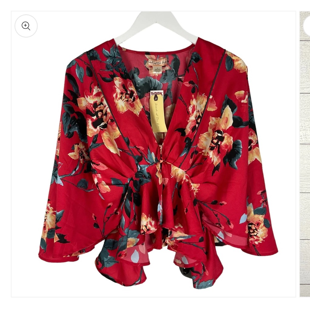Top Long Sleeve By Clothes Mentor Band Of The Free Size:M